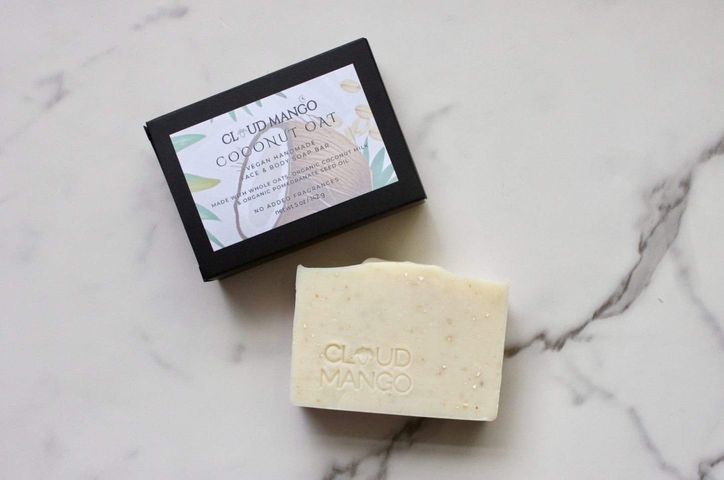 Coconut Oat - Natural Vegan Handmade - Face & Body Bar - Cloud Mango ®