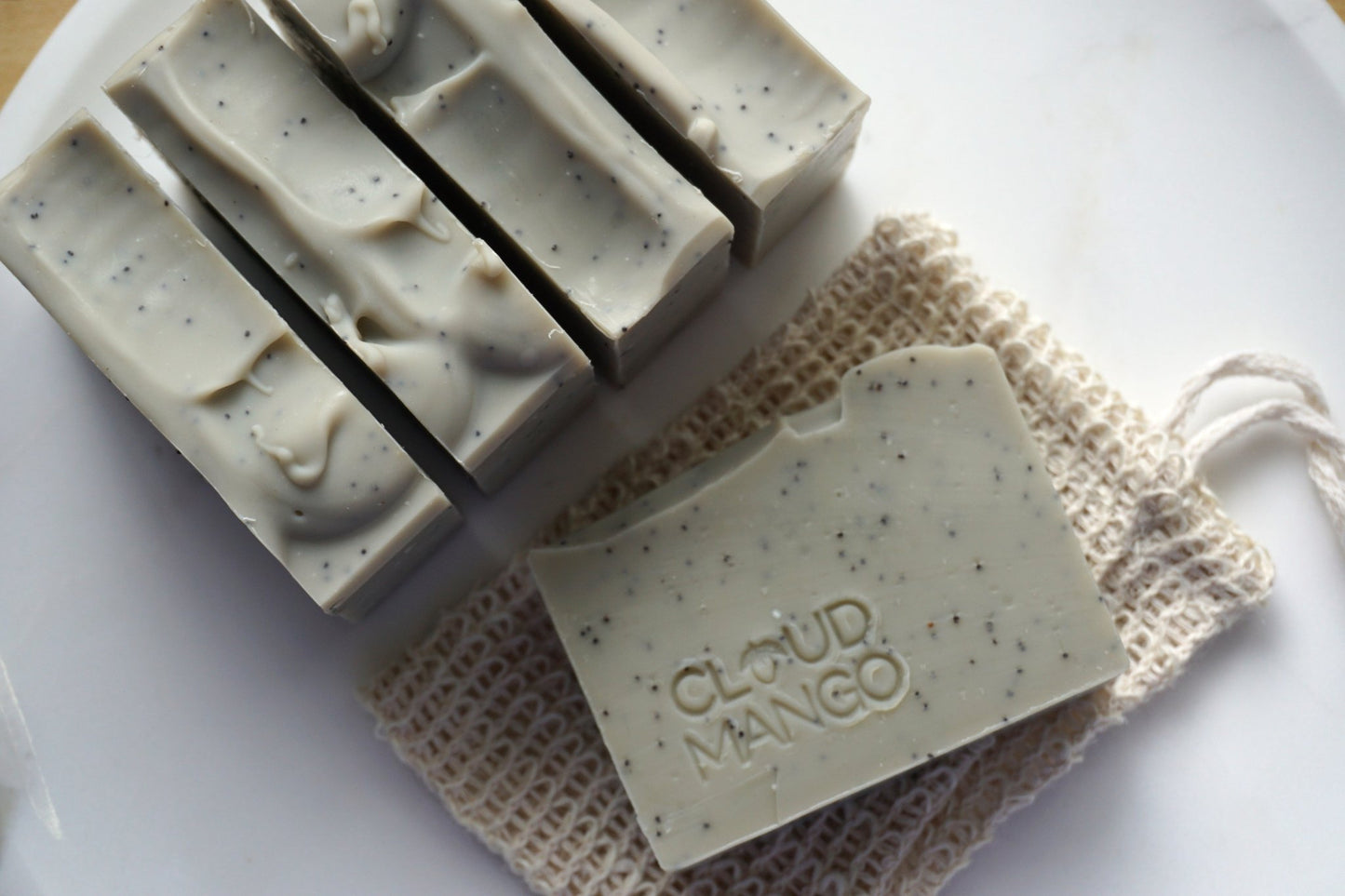 COMING SOON - Peppermint Poppy - Natural Vegan Handmade Soap Bar - Cloud Mango