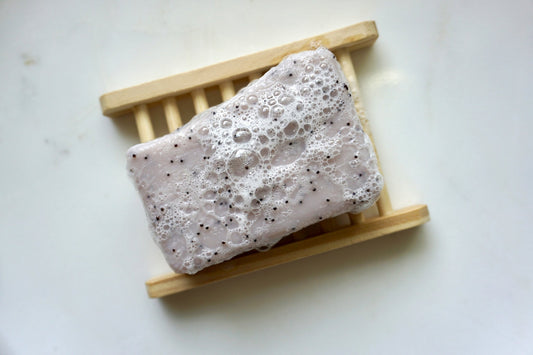 Lavender Poppy - Natural Vegan Handmade Soap Bar - Cloud Mango