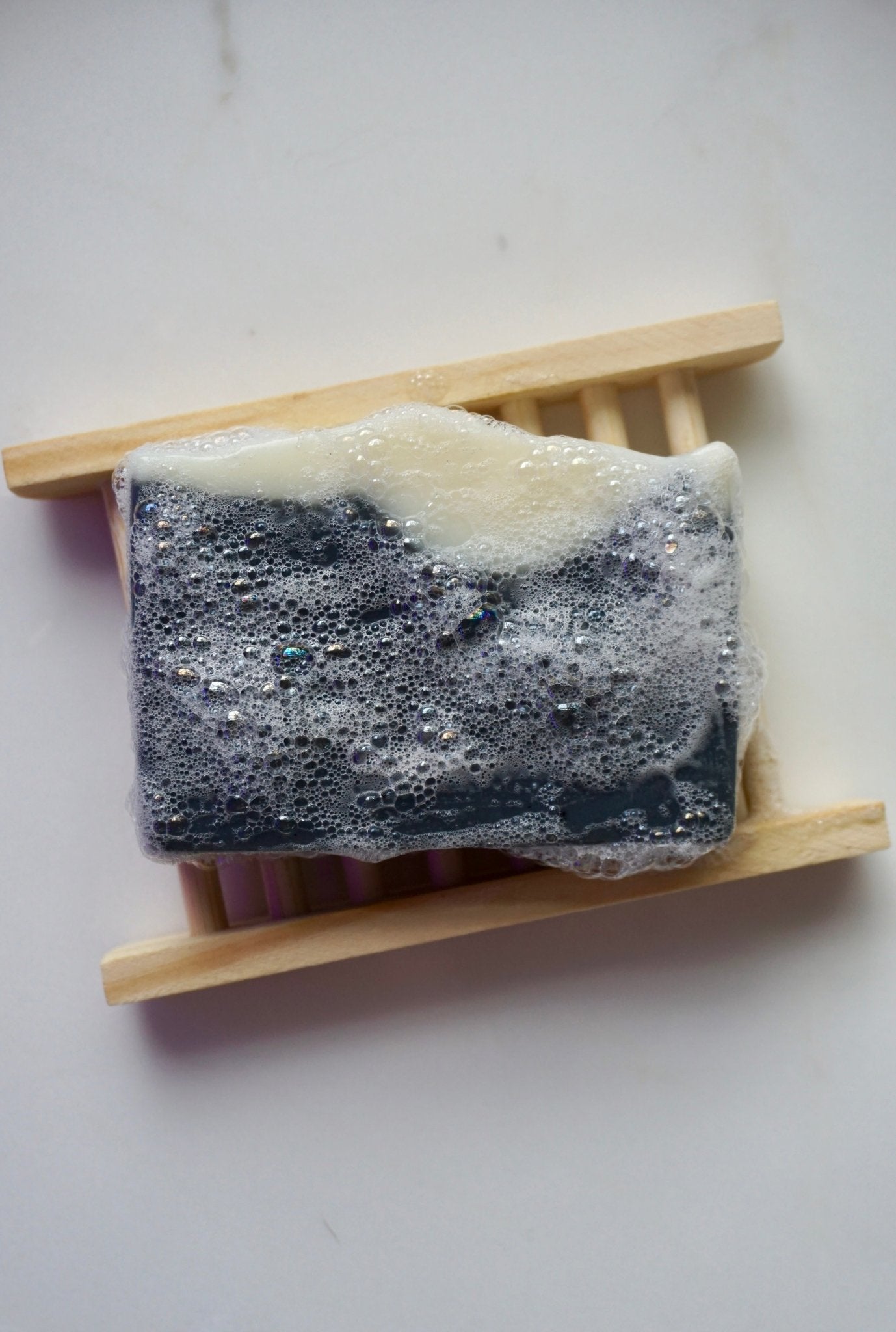 Mint Charcoal - Natural Vegan Handmade Soap Bar - Cloud Mango