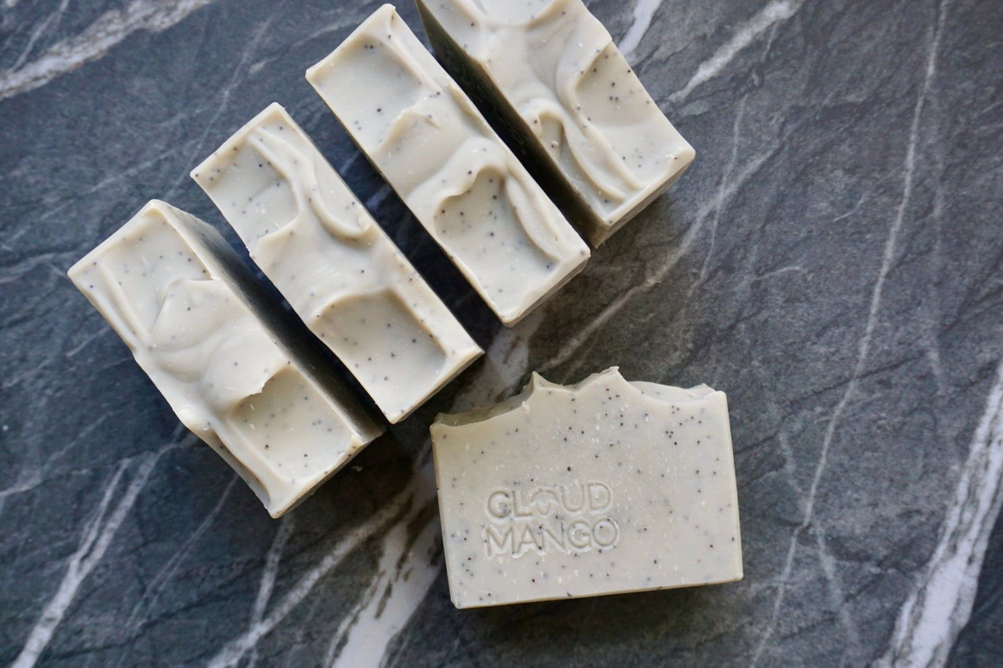 Peppermint Poppy - Natural Vegan Handmade Soap Bar - Cloud Mango ®