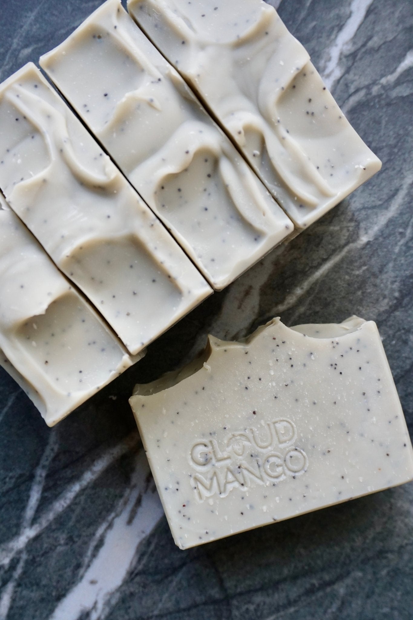 Peppermint Poppy - Natural Vegan Handmade Soap Bar - Cloud Mango ®