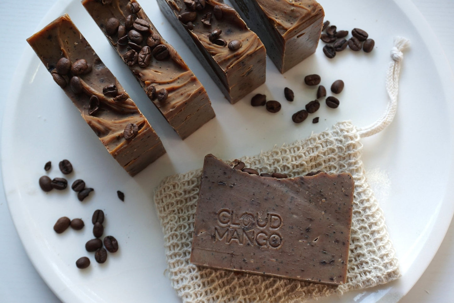Pistachio Caramel Latte - Vegan Handmade Soap Bar - Cloud Mango
