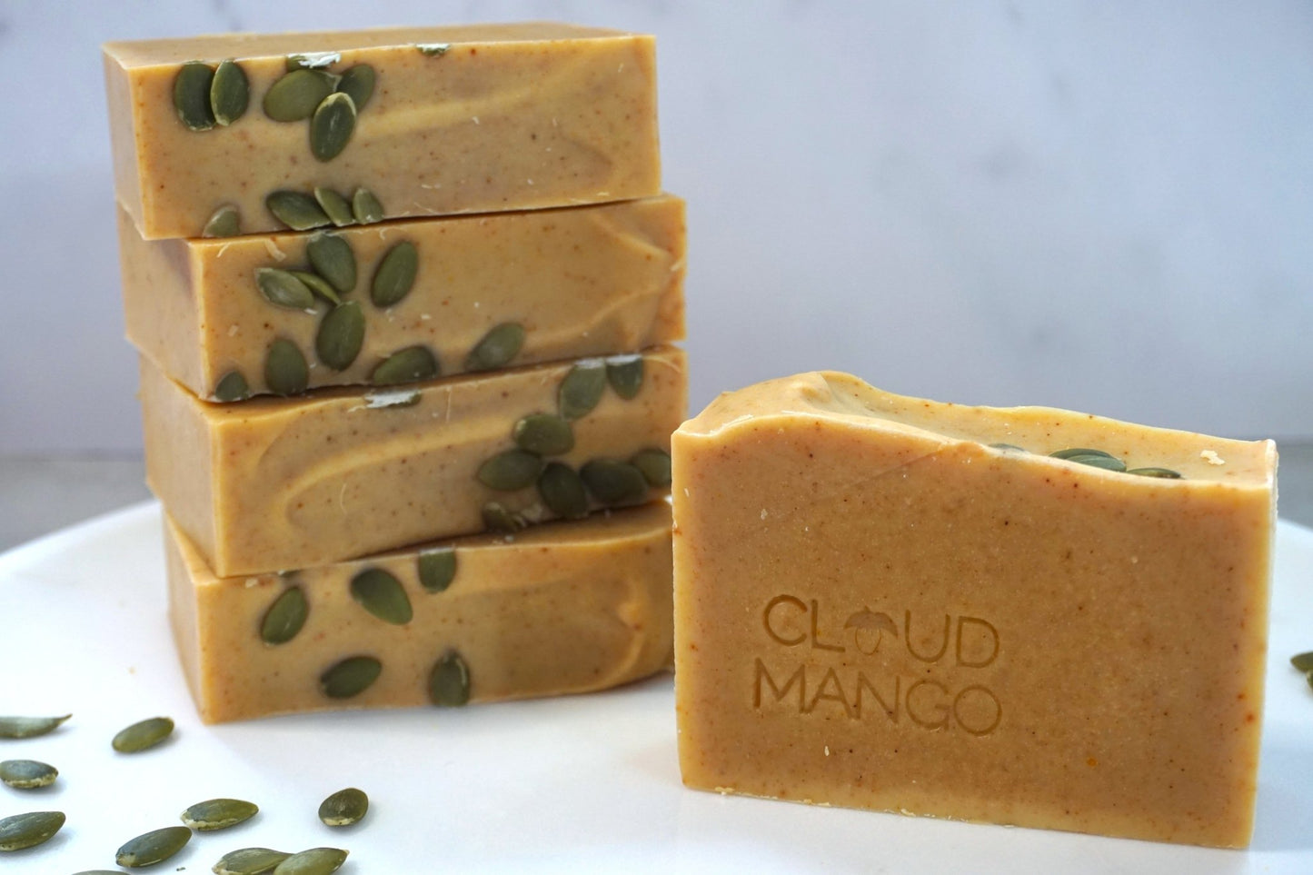Pumpkin Turmeric - Natural Vegan Handmade Soap Bar - Cloud Mango