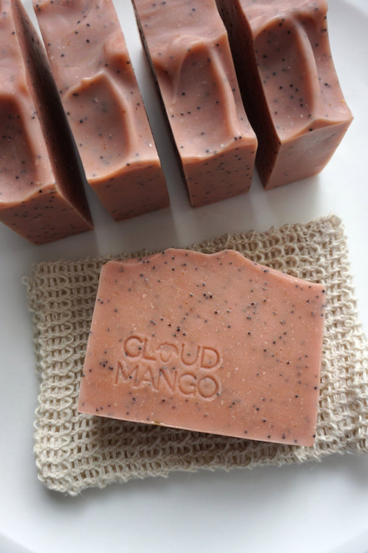 Sunshine & Poppy - Natural Vegan Handmade Soap Bar - Cloud Mango ®