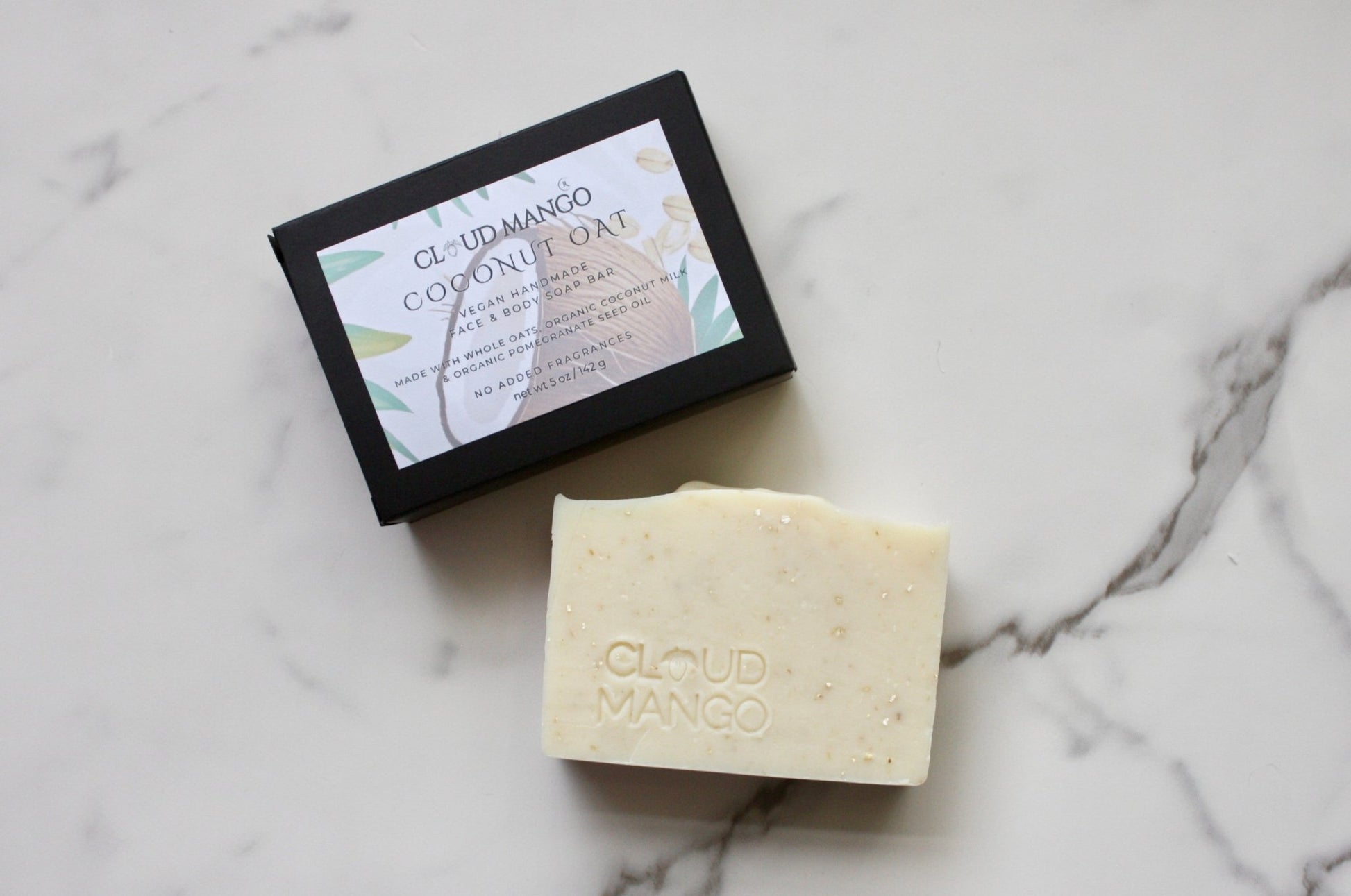 Coconut Oat - Natural Vegan Handmade - Face & Body Bar - Cloud Mango ®