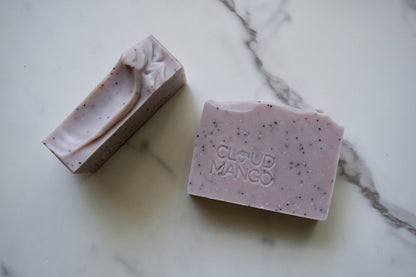 Lavender Poppy - Natural Vegan Handmade Soap Bar - Cloud Mango ®