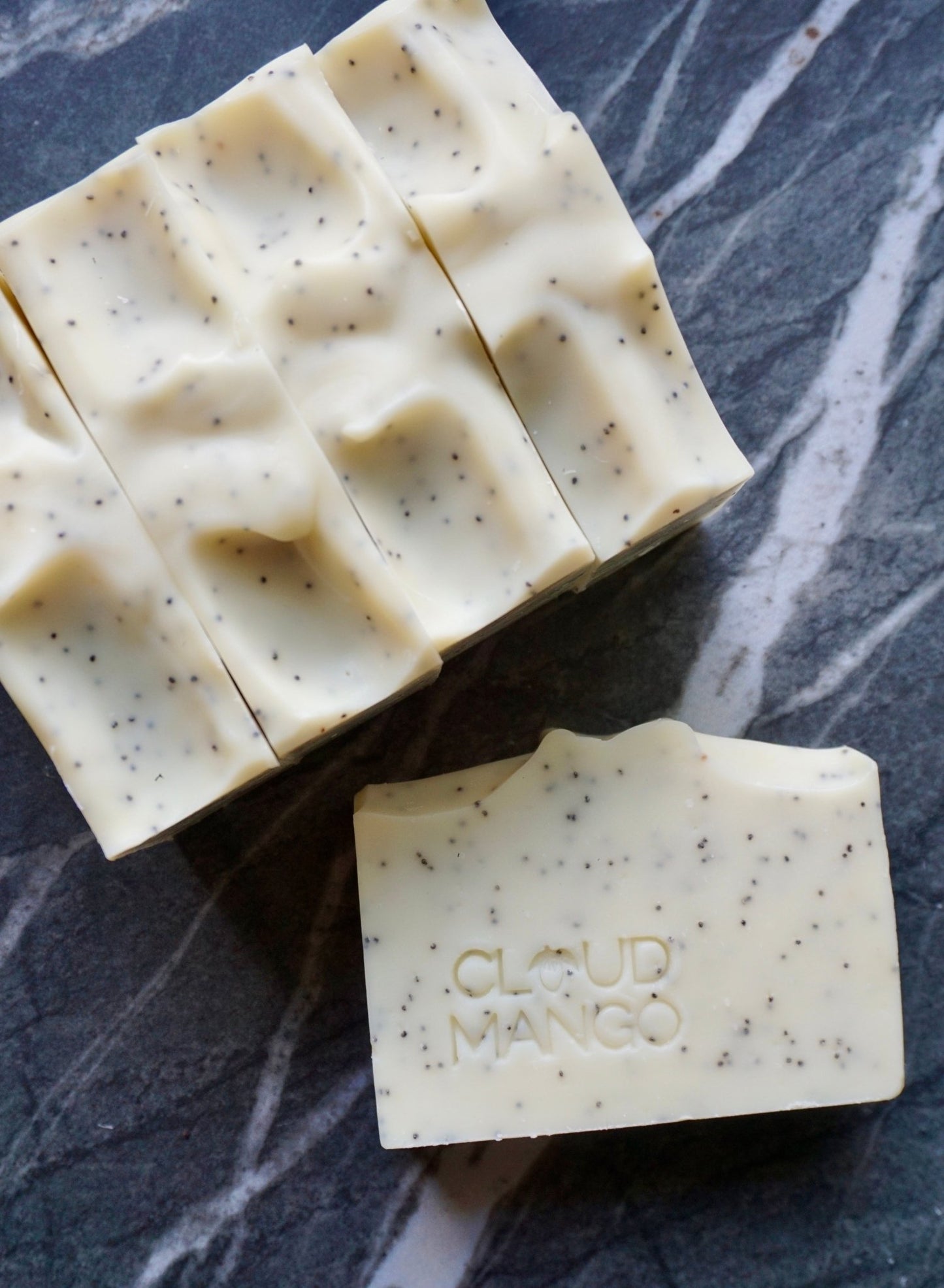 Lemongrass & Poppy - Natural Vegan Handmade Soap Bar - Cloud Mango ®