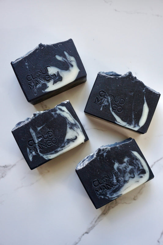 Mint Charcoal - Natural Vegan Handmade Soap Bar - Cloud Mango ®
