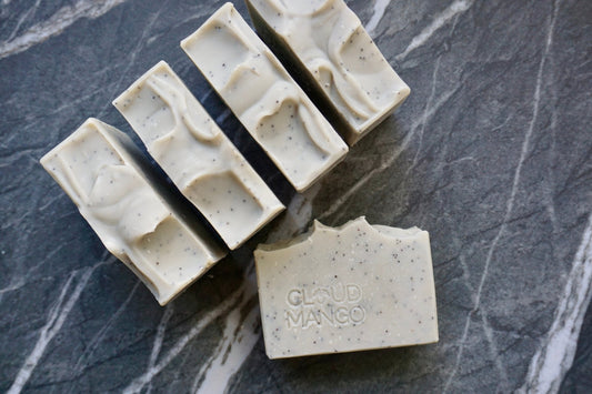 Peppermint Poppy - Natural Vegan Handmade Soap Bar - Cloud Mango ®