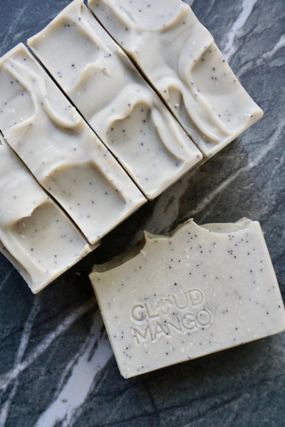 Peppermint Poppy - Natural Vegan Handmade Soap Bar - Cloud Mango ®
